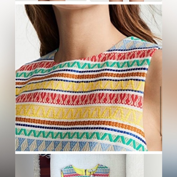 NWT Alice + Olivia Coley Striped Mini Dress Size 2 - Picture 2 of 8